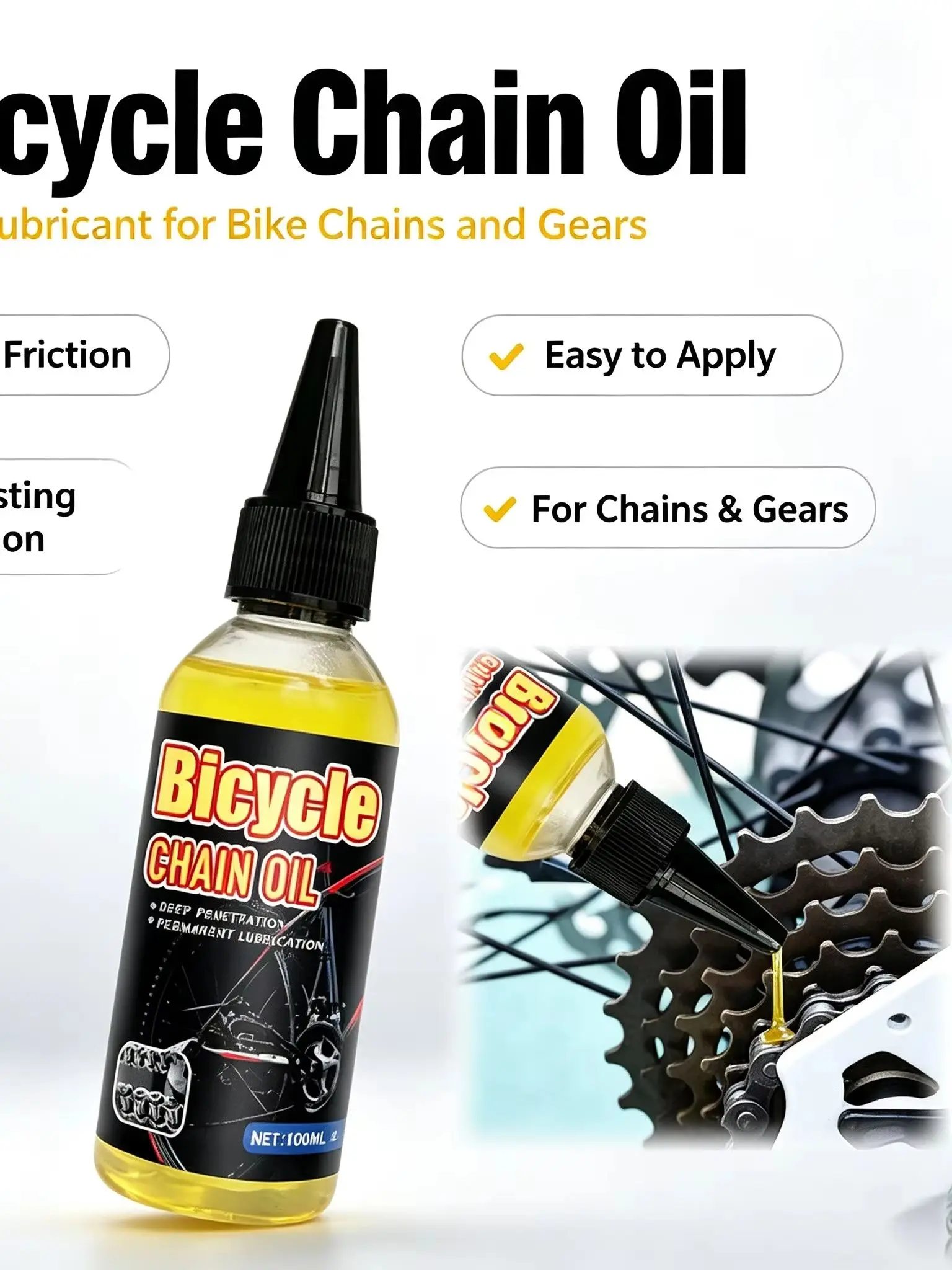 AliExpress NONE Bicycle Chain Lubricant Oil Dry Lube Anti-rust Maintenance Fluid for MTB Road Bike Flywheel Fork Cycling Maintenance Accessory