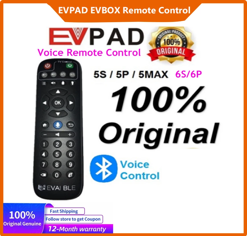 EVPAD / EPLAY/EVBOX hlas vzdálený ovládání pro EVPAD 3S / 3 / 3max /3plus / 2S / pro+ / plus / 5S / 5P / 5MAX/6S/6P/10S/10PEVBOX