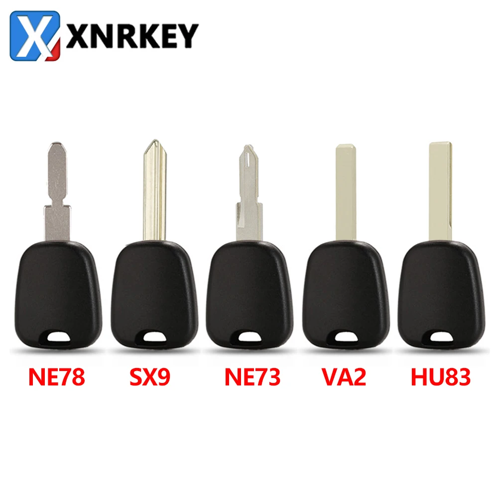 

XNRKEY Car Key Shell Fob For Citroen C2 C3 C4 Fit For Peugeot 106 107 307 207 306 406 VA2/Hu83/SX9/Ne73 Blade Option Key cover