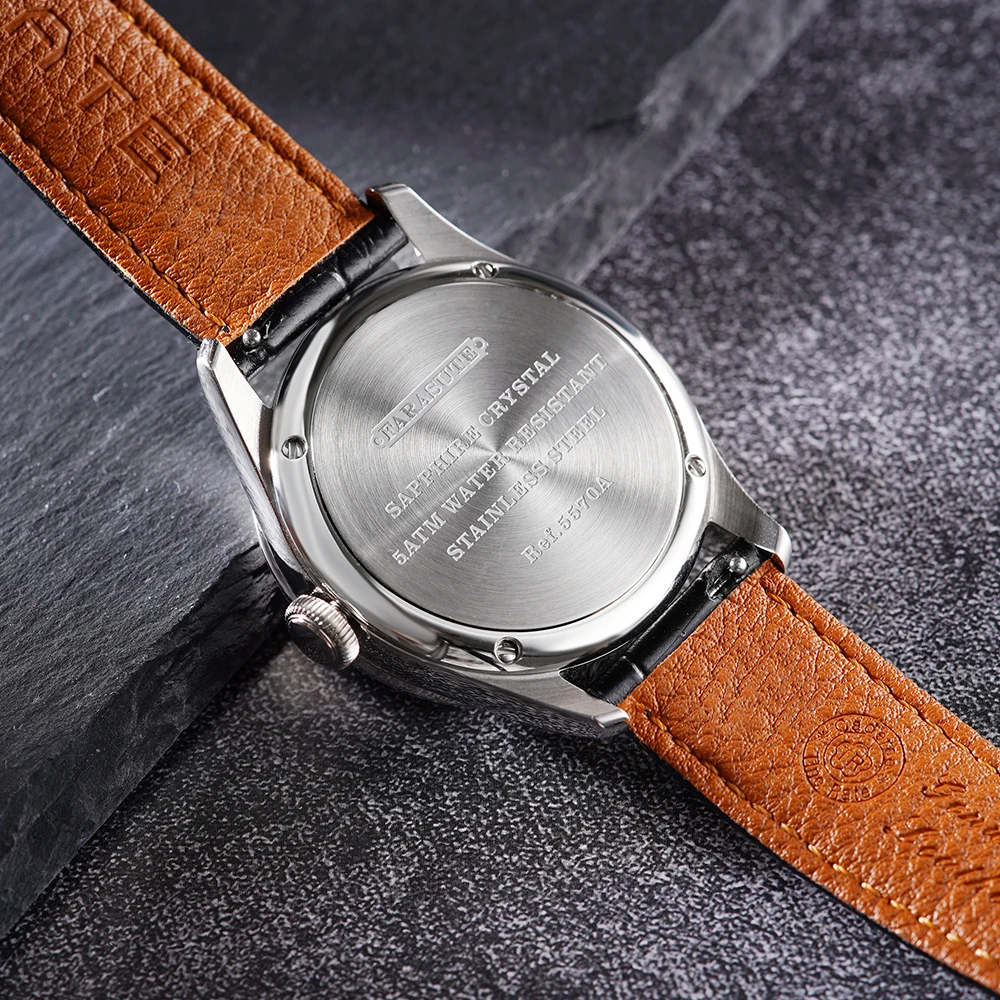 FARASUTE New Casual Wristwatch For Male Fashion Manual Mechanical Watch Men Sapphire Crystal Stainless Steel Montres Pour Hommes