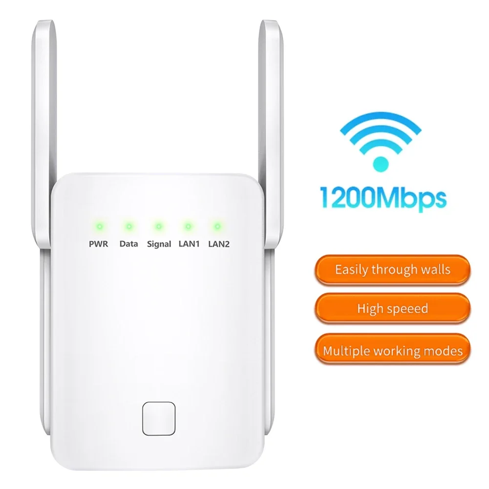 5G WIFI 1200M Router WIFI Extender Long Range 2.4G WiFi Repeater 5Ghz Repeater WIFI Booster Wi-Fi Signal Amplifier Access Point