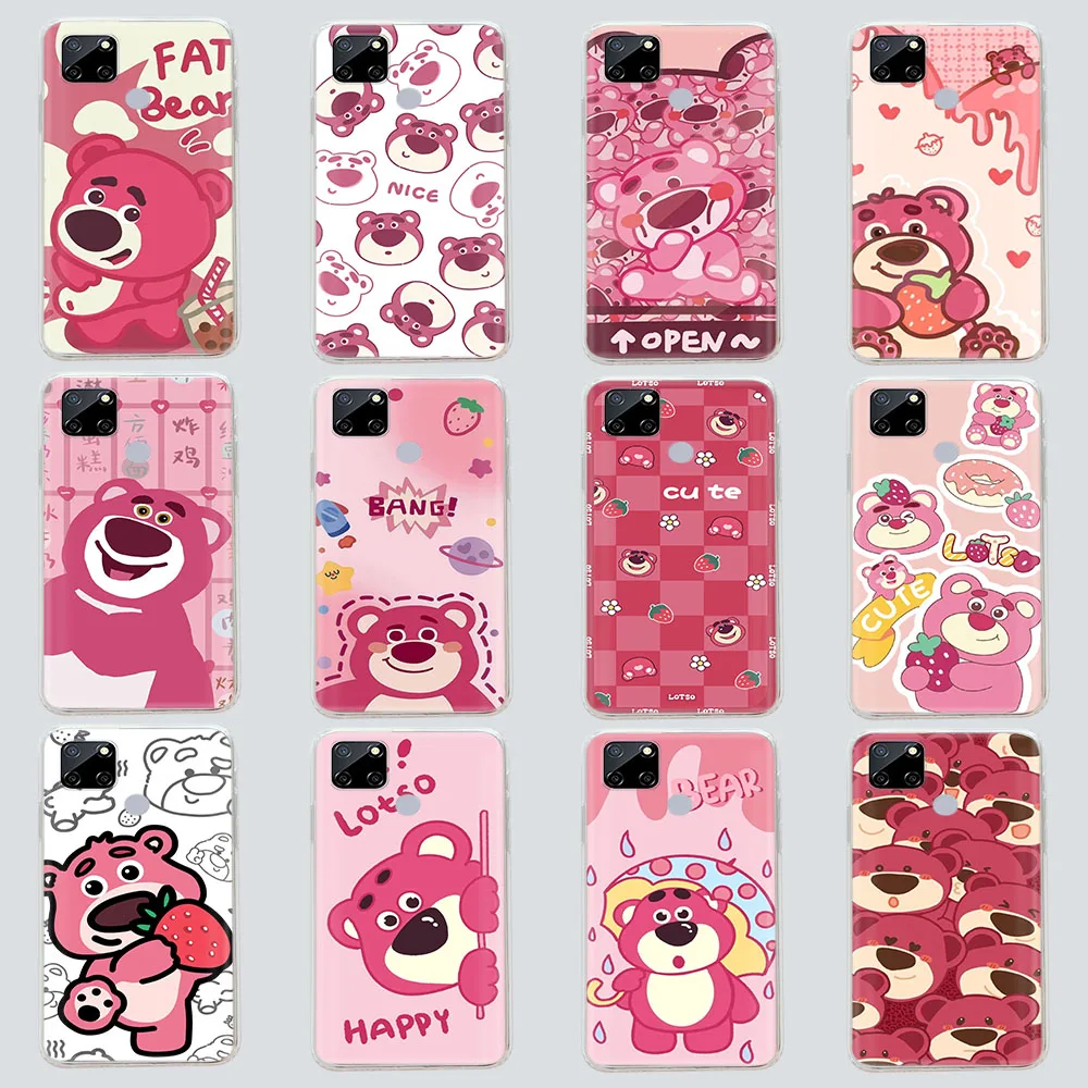 Case for Motorola One Fusion Action Plus Hyper 5G ACE Macro G31 G41 G51 G71 G50 G60 G60S Pro Soft Cover Lotso Strawberry Bear