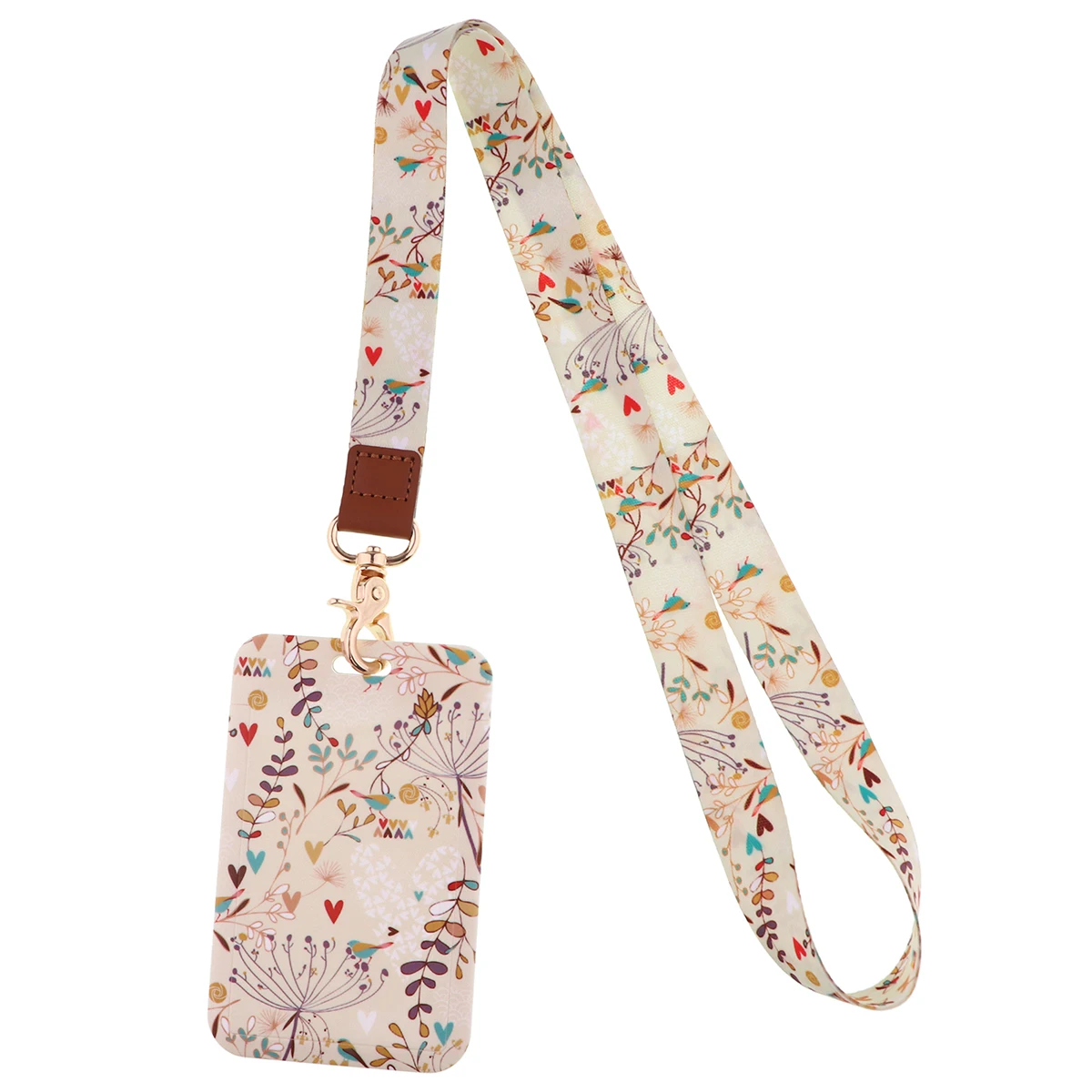 Ransitute R2806 Blumen Fashion Lanyards Ausweishalter Bus Pass Case Cover Slip Bank Kreditkarteninhaber Gurt Karteninhaber – Detail 3