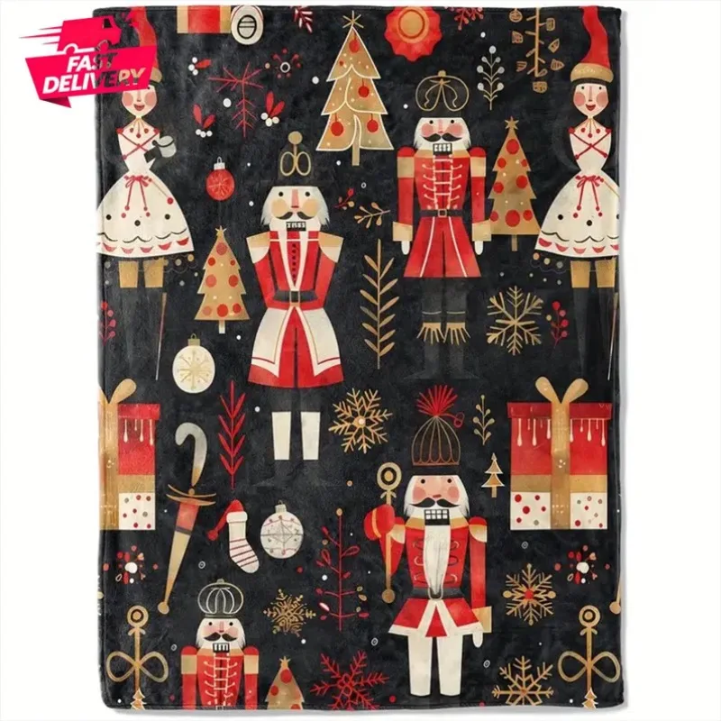 بطانية عيد الميلاد هدايا عطلة الرنة ديكور عطلة الشتاء أفكار هدايا عيد الميلاد احتفالية عيد الميلاد سانتا كلوز ديكور هدية