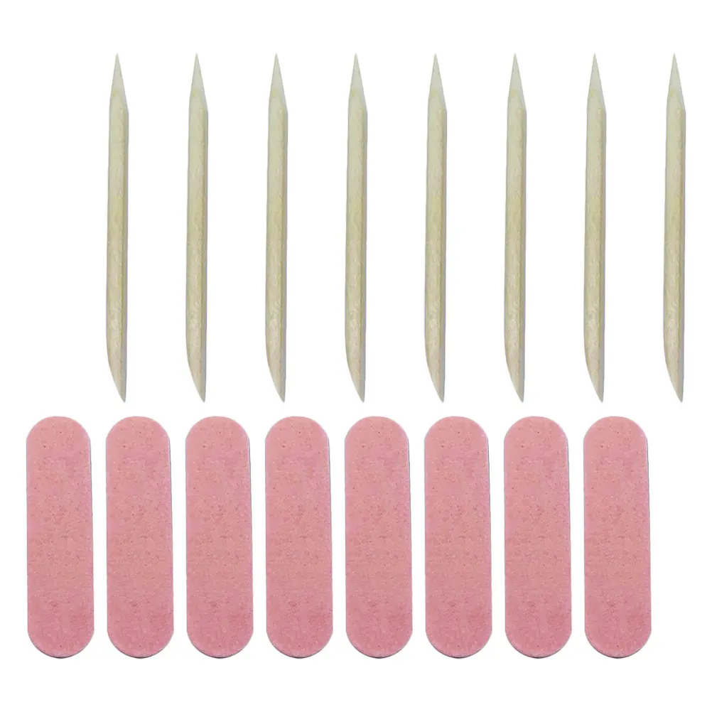

100 Pcs Versatile Wooden Nail Files Manicure Kit Professional Nail Art Tools