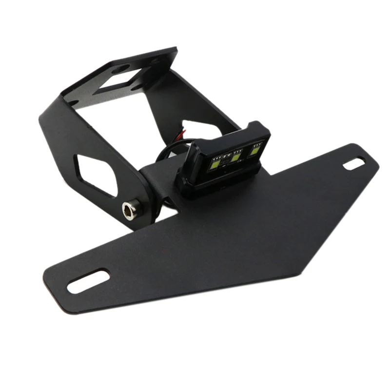 Motorcycle License Plate Bracket Holder Mount LED Light For Kawasaki NINJA 400 2018-2019 NINJA 250 Z400 2019-2020