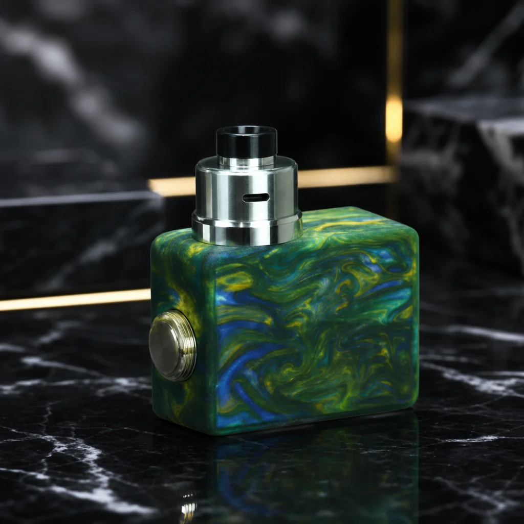 WOLFCOOL VAPE WICK'D RDA Rebuildable Dripping Atomizer with BF Pin and 316SS, 22mm Tank