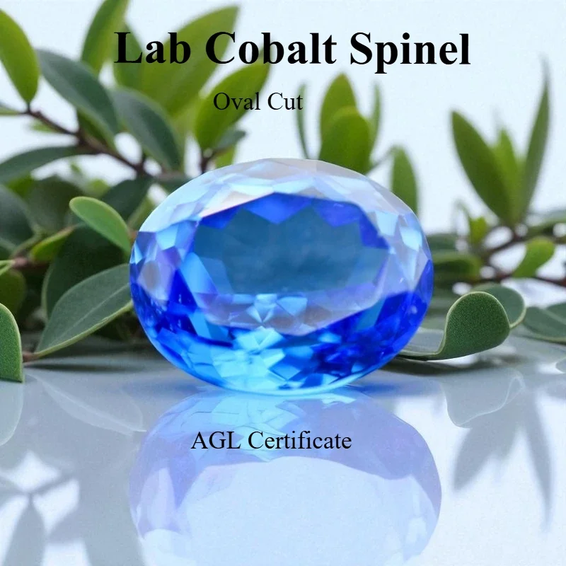 

Cobalt Spinel Oval Cut 10x14mm 7.9ct VVS1 Gemstone For Diy Jewelry Making With ficate