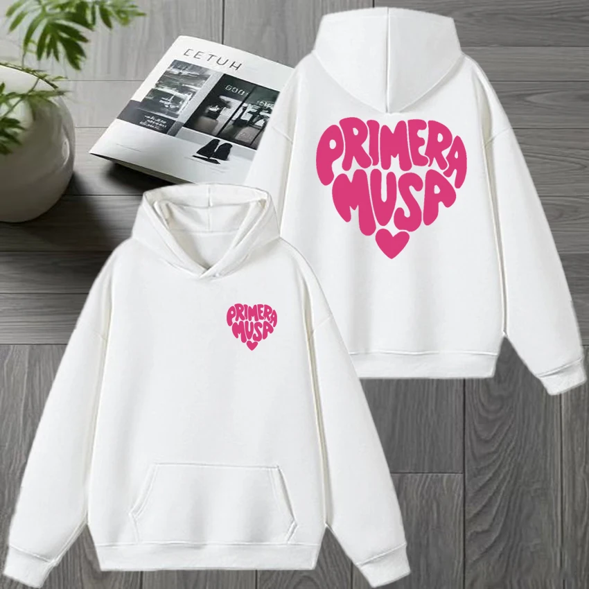 Hot Rapper Omar Courtz Primera Musa Album Grafische print Fleece Hoodie Mannen vrouwen harajuku mode Sweatshirt Unisex trui