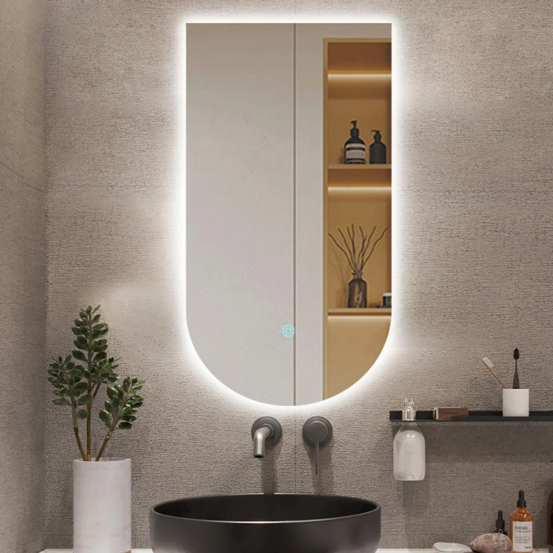 Custom arched smart mirror bathroom mirror with lamp defogging home wall-hung creative bathroom bathroom mirror dressing mirror