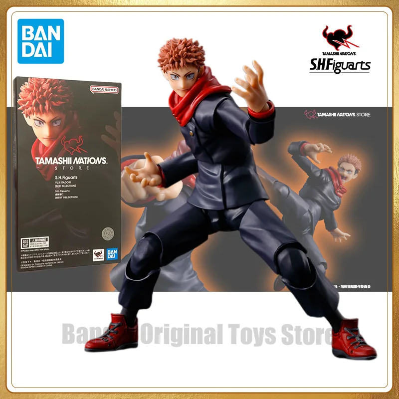 In Stock Original Bandai TNT S.H.Figuarts SHF YUJI ITADORI BEST SELECTION Jujutsu Kaisen Anime Action Figure Model Toys