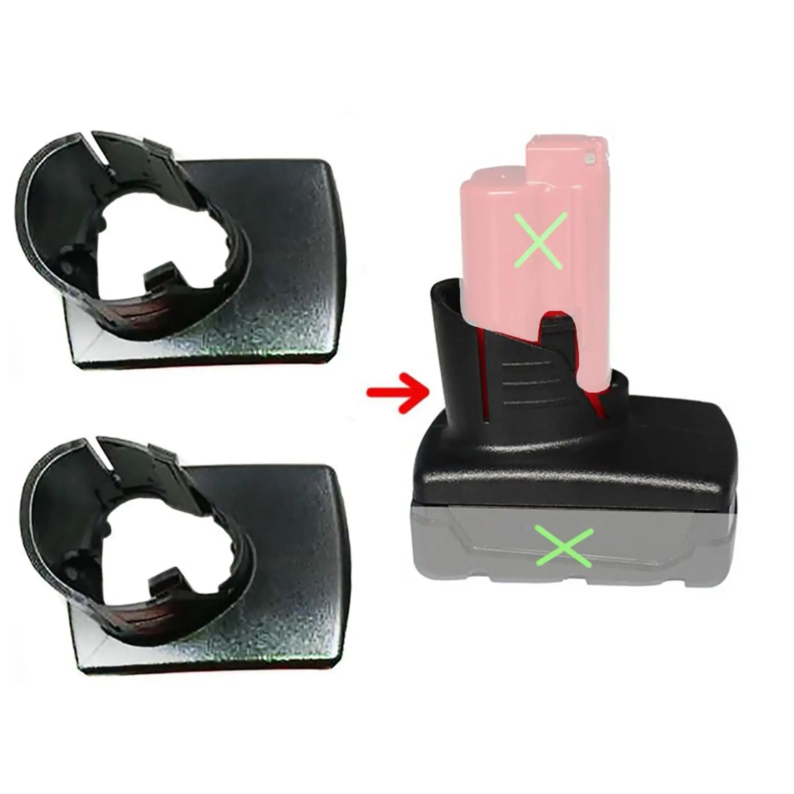 

2Pcs Battery Plastic Case Top Shell Replaces for M12 48-11-2411