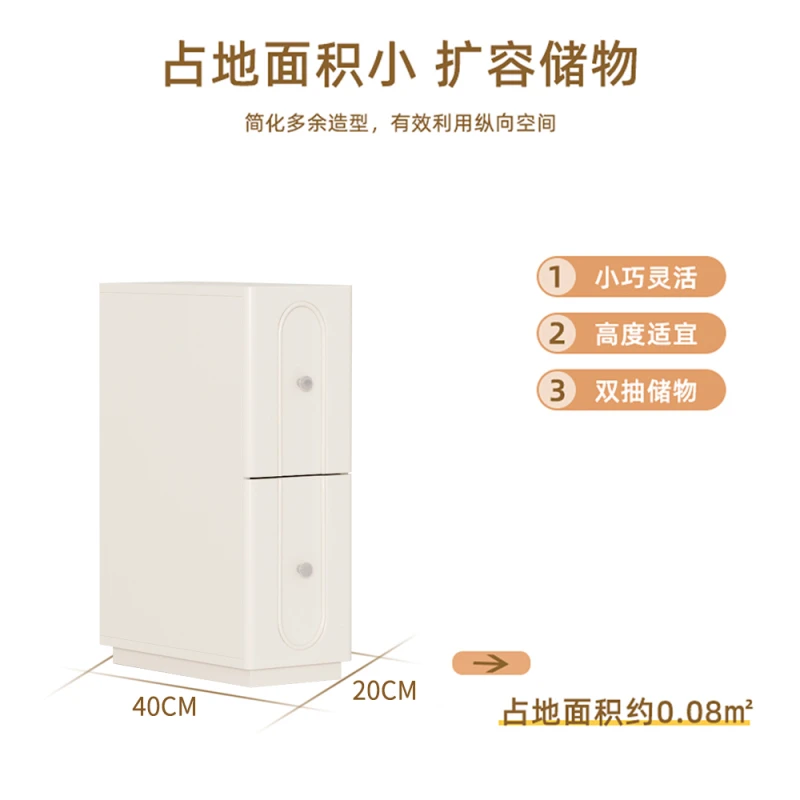 طاولة بجانب السرير ضيقة جدًا، بسيطة وحديثة، غرفة نوم منزلية صغيرة للأطفال، المشاهير على الإنترنت، ضوء إبداعي فاخر، إحساس عالي 2025 ن #5