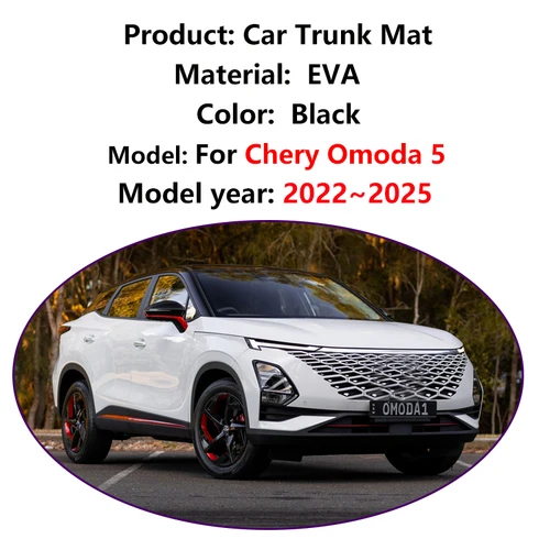 Imagen 2 del producto EVA para Chirey Chery Omoda 5 accesorios 2025 2024 2023 2022 C5 E5 T34 Fownix FX esteras para maletero de coche revestimiento de carga alfombra almohadilla de almacenamiento