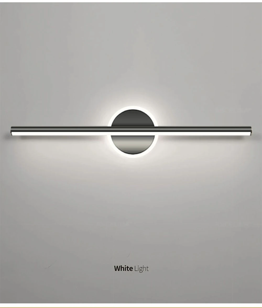Moderne LED-Wandleuchte mit minimalistischen Linien und Textur in Metallic-Schwarz-Gold für Schlafzimmer, Waschtischbeleuchtung, Badezimmerspiegel, Flure und Eingangsbereiche – Detail 17