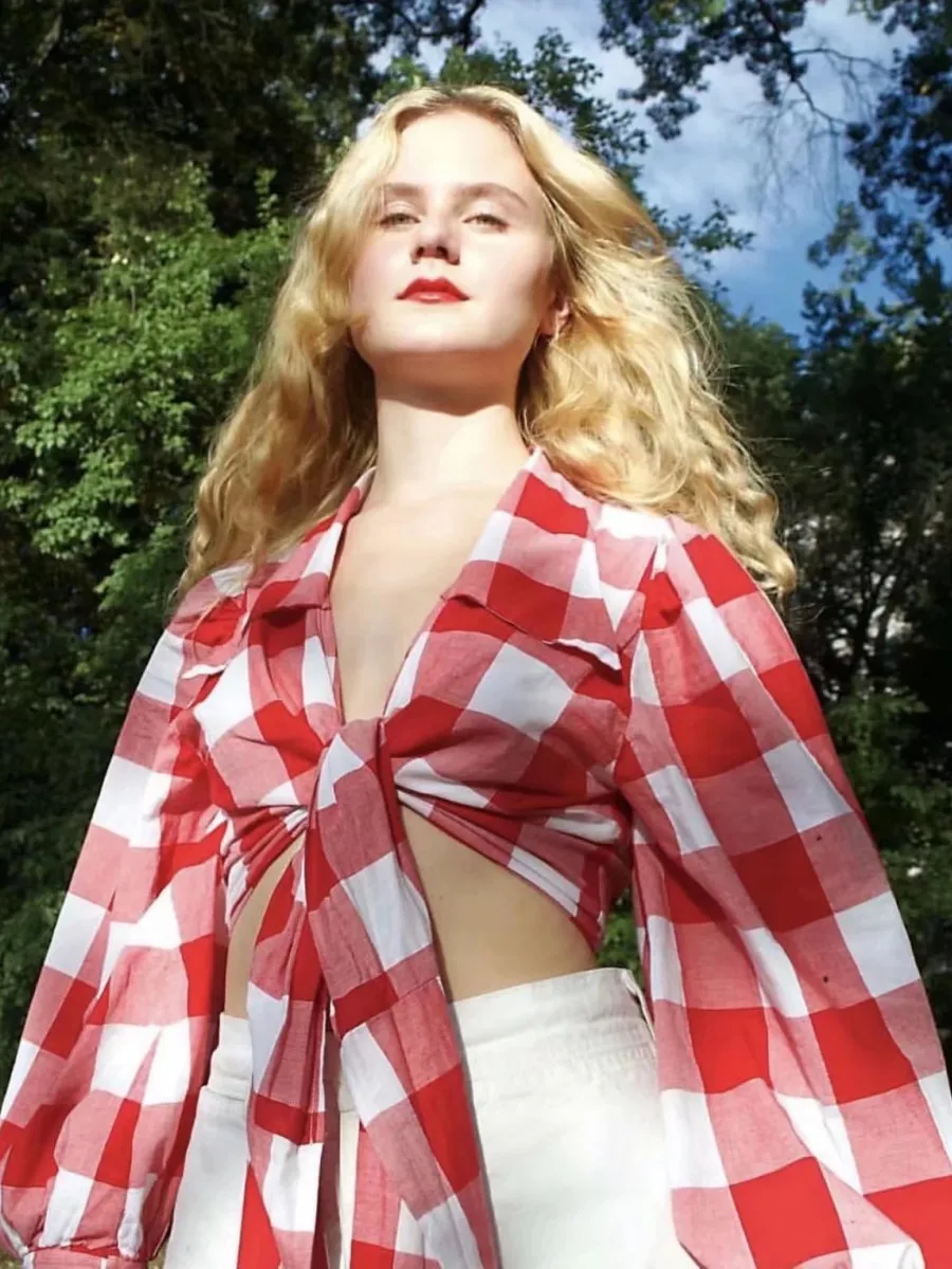 

Romantic Parisian Vintage Court Sle Wrap Belted Multi-Wear Collar Bubble Sve Plaid irt ort Top for Young Women