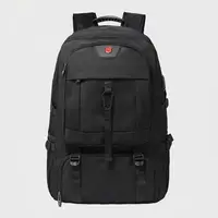 50L 80L Men's Large Travel Backpack, Separate Shoe Compartment Waterproof Business Backpack Outdoor Sports Black Storage Bag