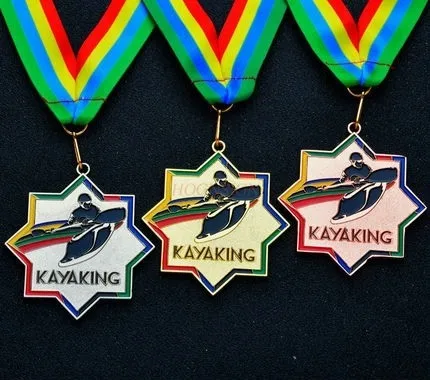 ميدالية منافسة للتجديف والمناسبات الرياضية المدرسية في الهواء الطلق ورقبة ذهبية معلقة للأنشطة المائية