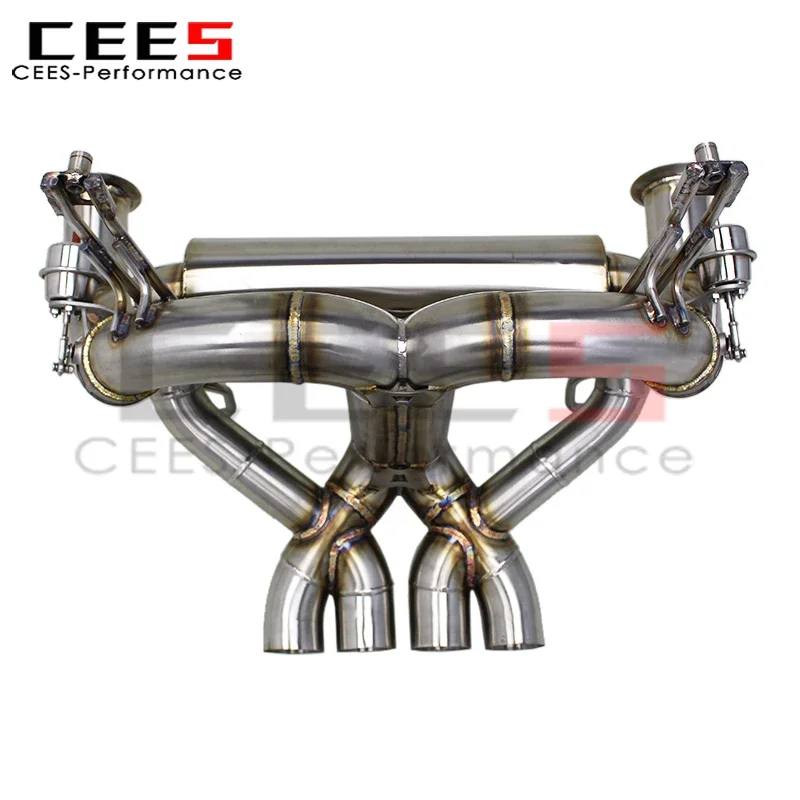 CEES Exhaust Pipes for Lamborghini Aventador LP700 6.5L 2011-2016 Stainless Steel Racing Escape Exhaust Pipe Muffler System