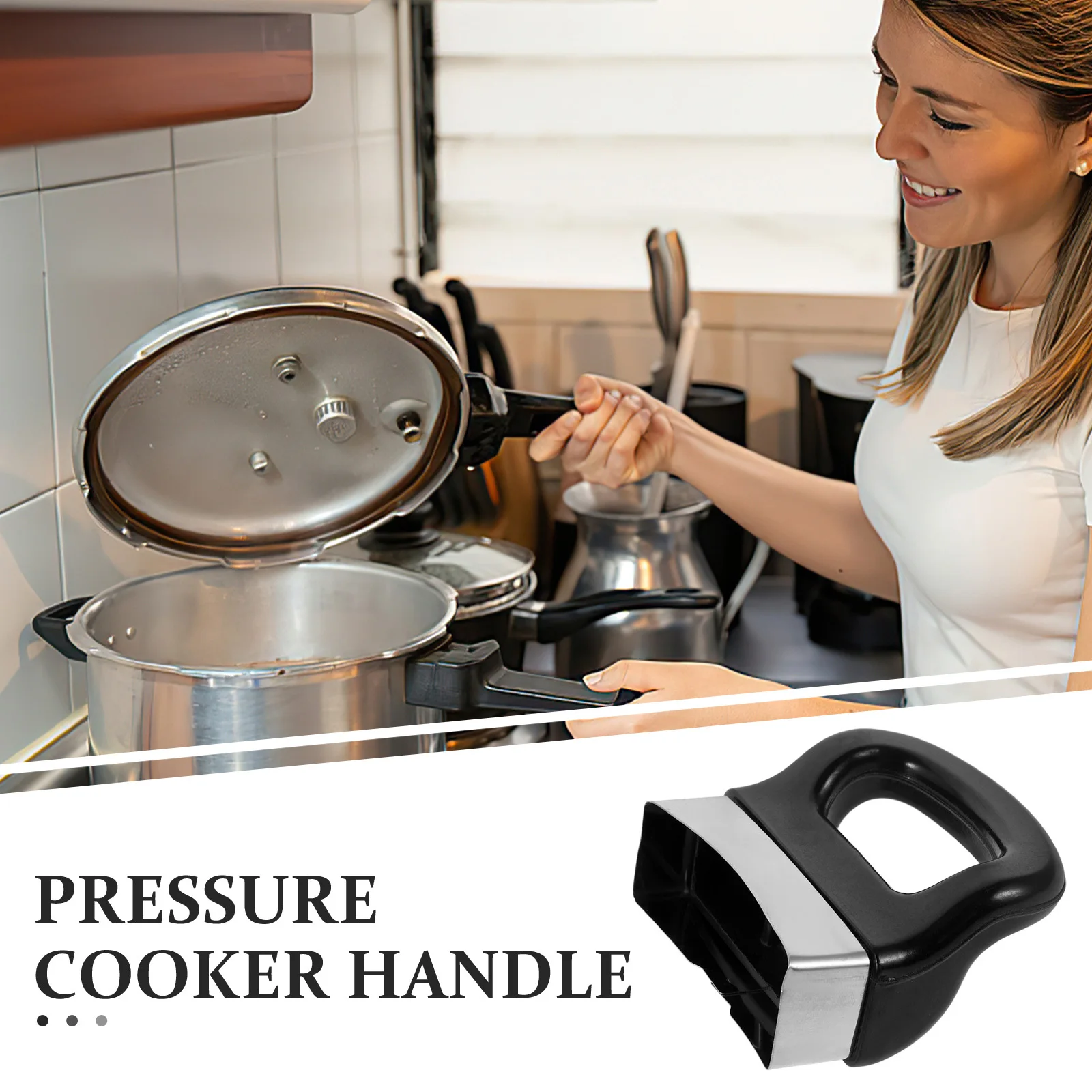 

2pcs Replacement Pot Handle Detachable Anti-Scald Pan Grip For Pressure Cooker Stockpot Steamer Milk Pot Kitchen Accessories