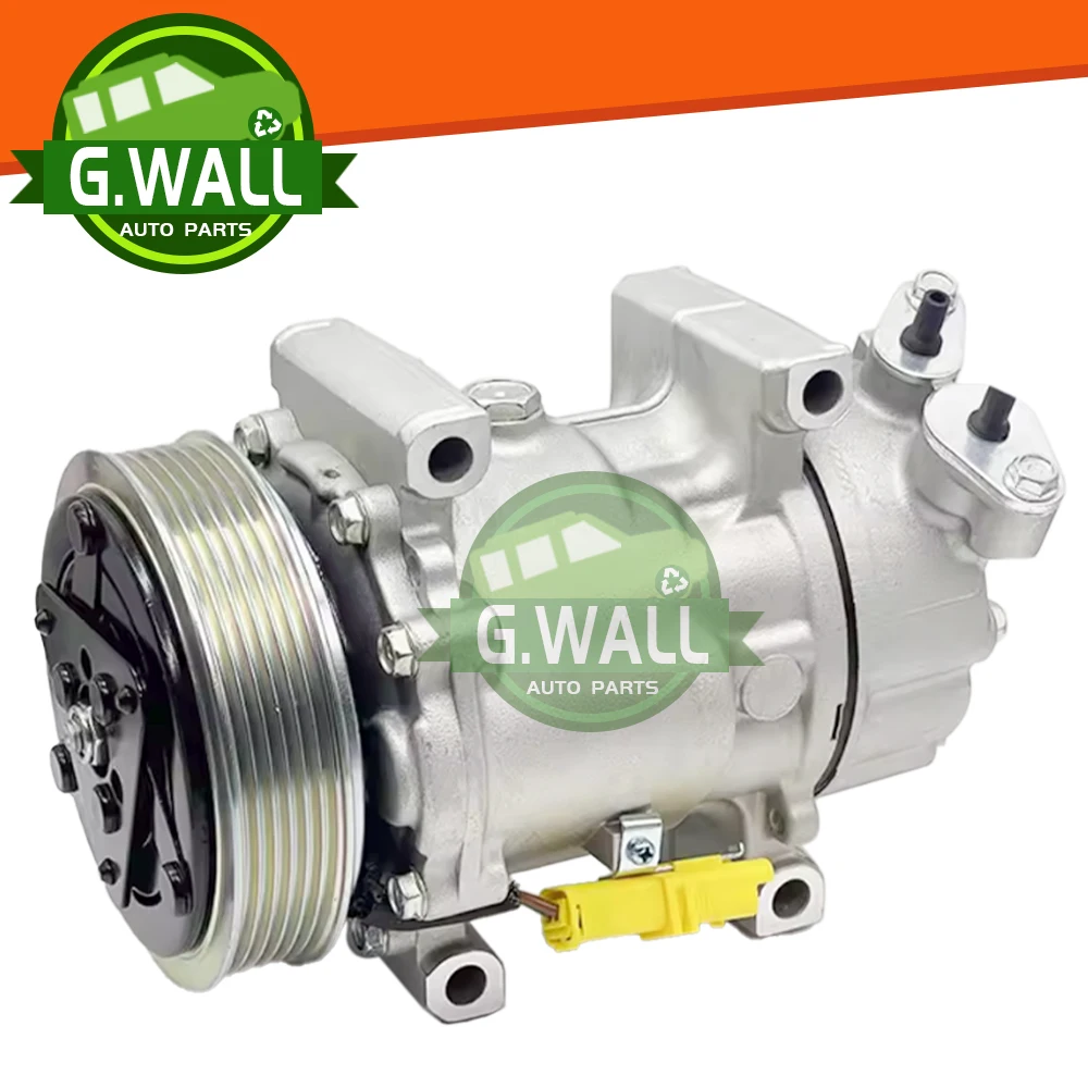 

SD6V12 Air Conditioning AC Compressor For Peugeot 307 206 Hatchback 1998-2012 9646273880 1438F 1439F 6453FR 6453QG 6453QE 6453XJ