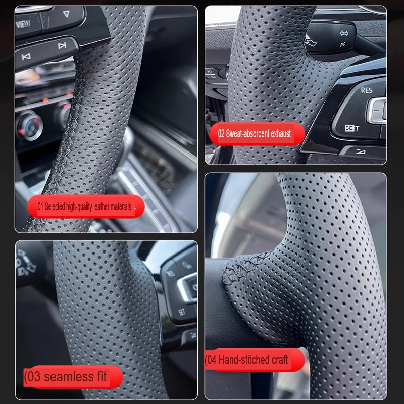 Customization Car Steering Wheel Braid Leather Cover Car Accessories For Toyota Sienna 2021 2022 2023 Sienna 2024 2025 2026 - view 3
