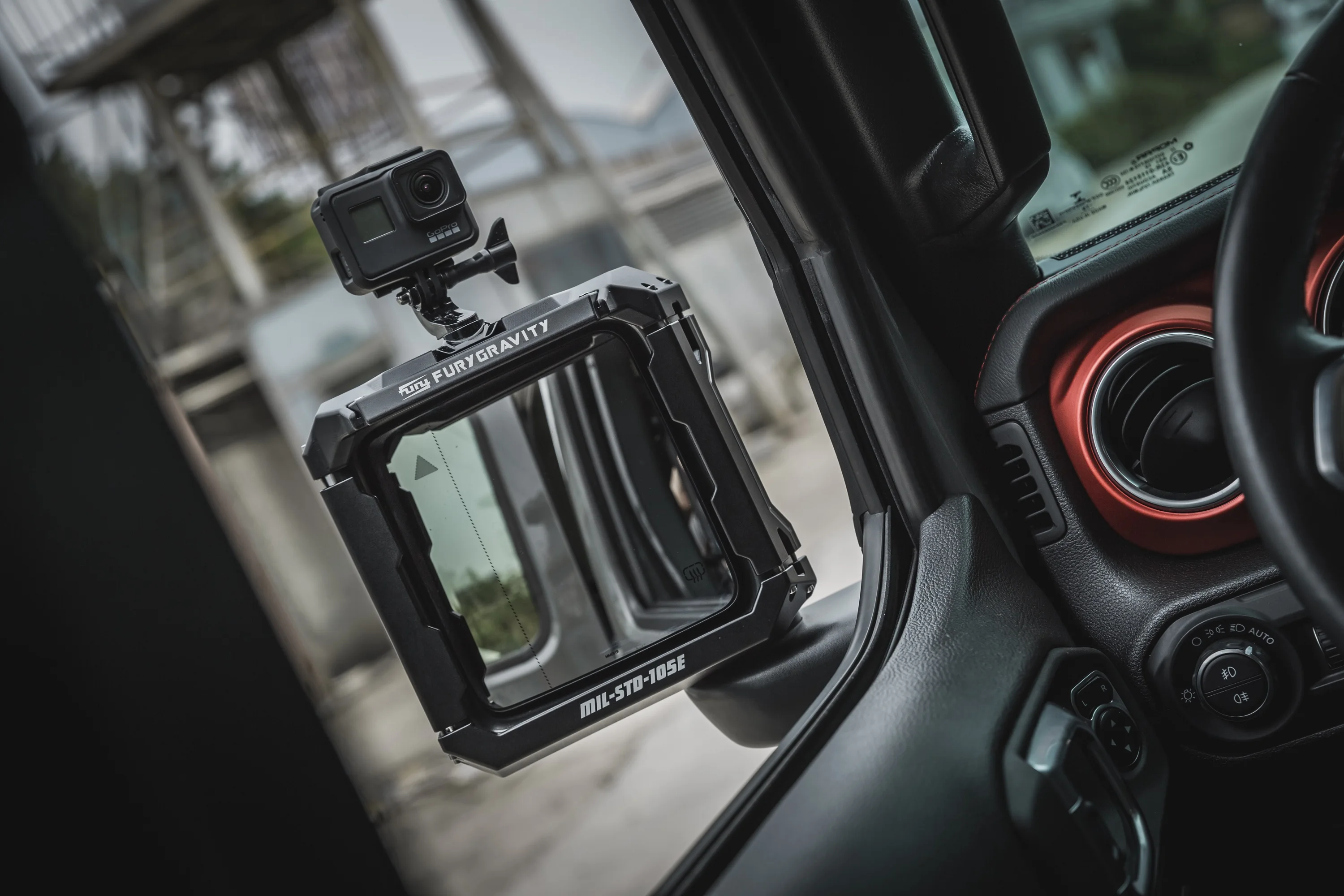 Fury 2007-2017 ملحق سيارة مرآة الرؤية الخلفية المضادة للمطر الحاجب لسيارة جيب رانجلر JK