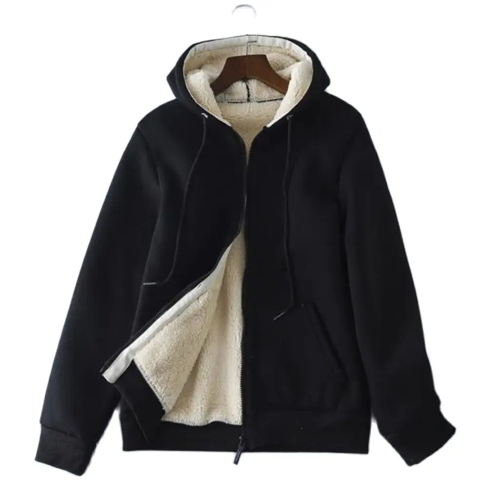 Giacca da donna Parka cappotto di base moda donna abbigliamento donna felpe con cappuccio in Cashmere cappotti caldi invernali Parka spesso felpa con cappuccio calda