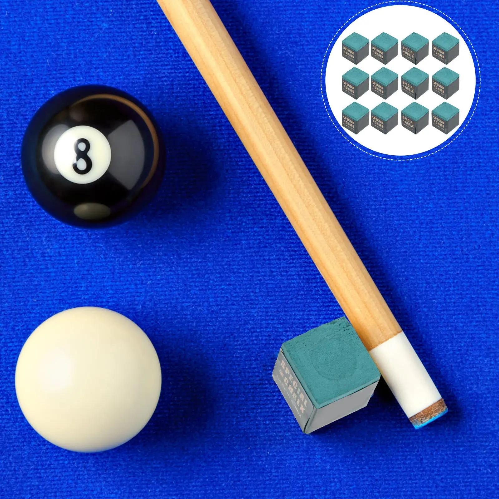 

Набор из 12 высококачественных мелков для бильярдных киев: предотвращает скольжение, обеспечивает надежный захват наконечника, идеально подходит для тренировок по бильярду и снукеру