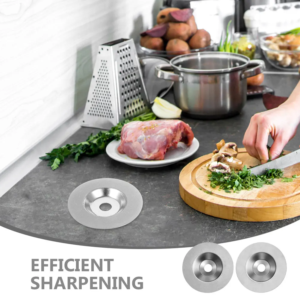 

2pcs Diamond High Hardness Wear-Resistant Polishing Wheel 600Grit 1000Grit Grind Disc For Angle Knife Sharpener Tools