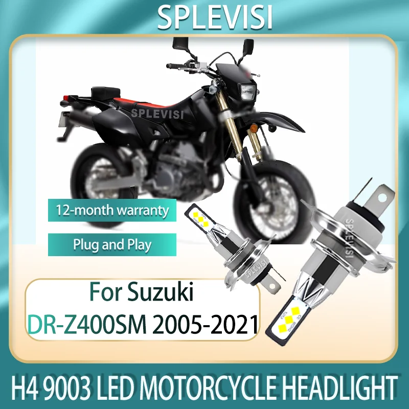 

1/2PCS HB2 LED Upgrade for Your Motorcycle Waterproof For Suzuki DR-Z400SM 2005 2006 2007 2008 2009 2010 2011 2012 2013-2021