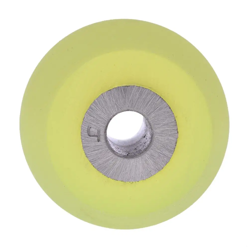 FCSL-003  Leather Cutter  Yellow Rubber Wheel  (Ellipse ) Iron Core