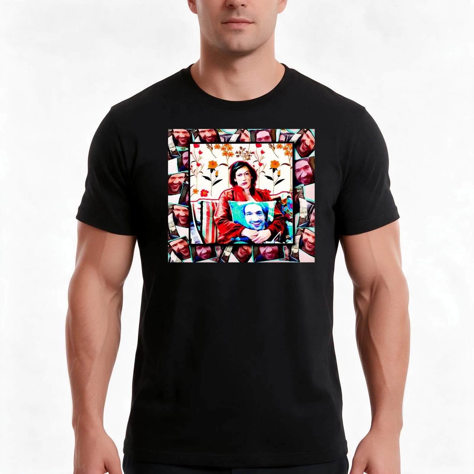 Miranda with Gary Pillows T-Shirt Summer Casual Cotton Tee Oversized Streetwear Tops Vintage Graphic Print Unisex Men Women
