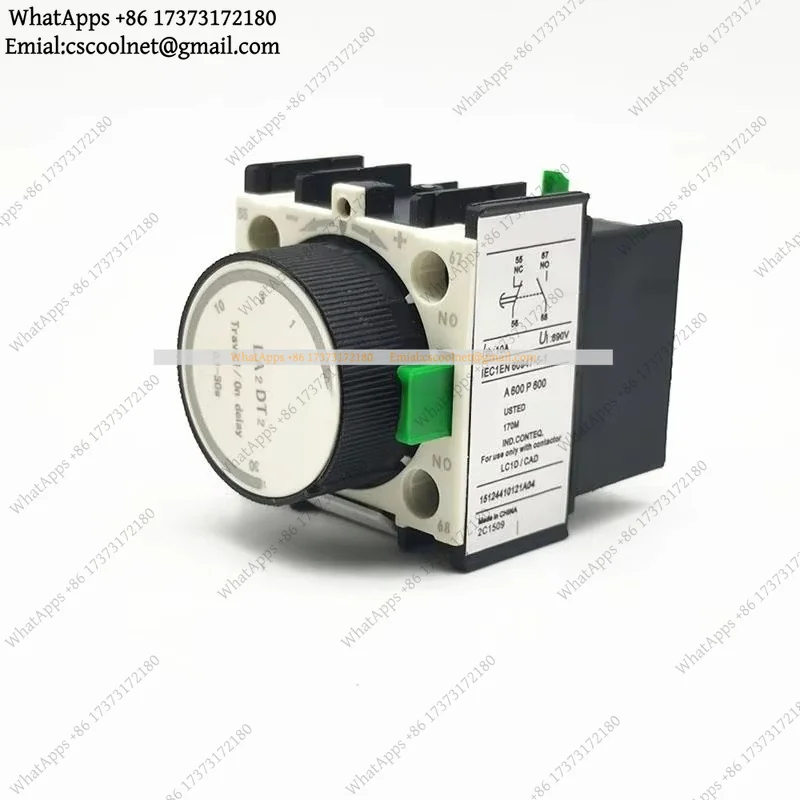 JS01 On Delay Time Auxiliary Contact Block LADT2 LA2-DT2 0.1-30S Silver Contact