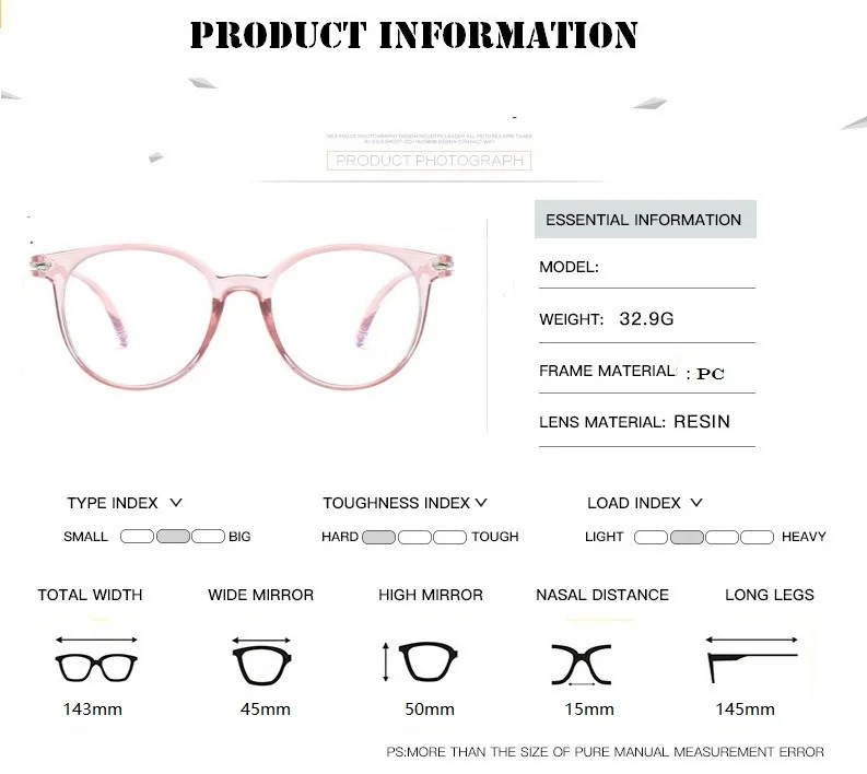 Transparent Computer Glasses Frame 2024 Women Men Round Eyewear Blocking Glasses Optical Spectacle Eyeglass