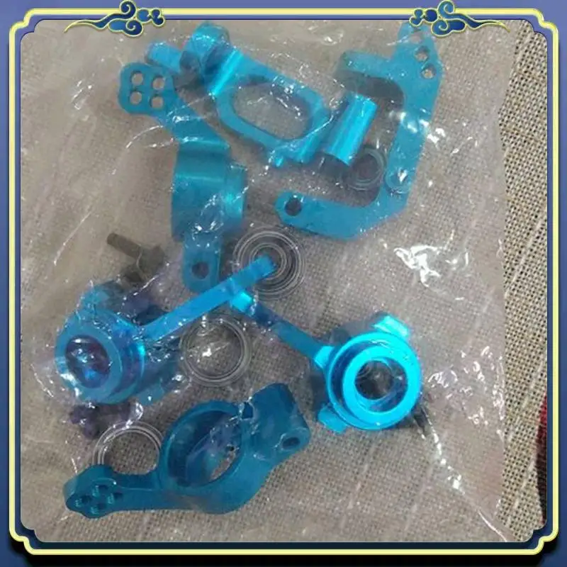 

Portable 12X For 1/10 94123 94111 HSP 102010 102011 102012 02013 02014 Ball Bearing Aluminum Alloy Steering Hub Mount Set,Blue