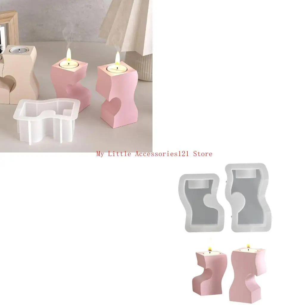 

Multiple Size Heart Sturdy Silicone Mould Set Portable Accessory for Craft Supplies Making Crafting