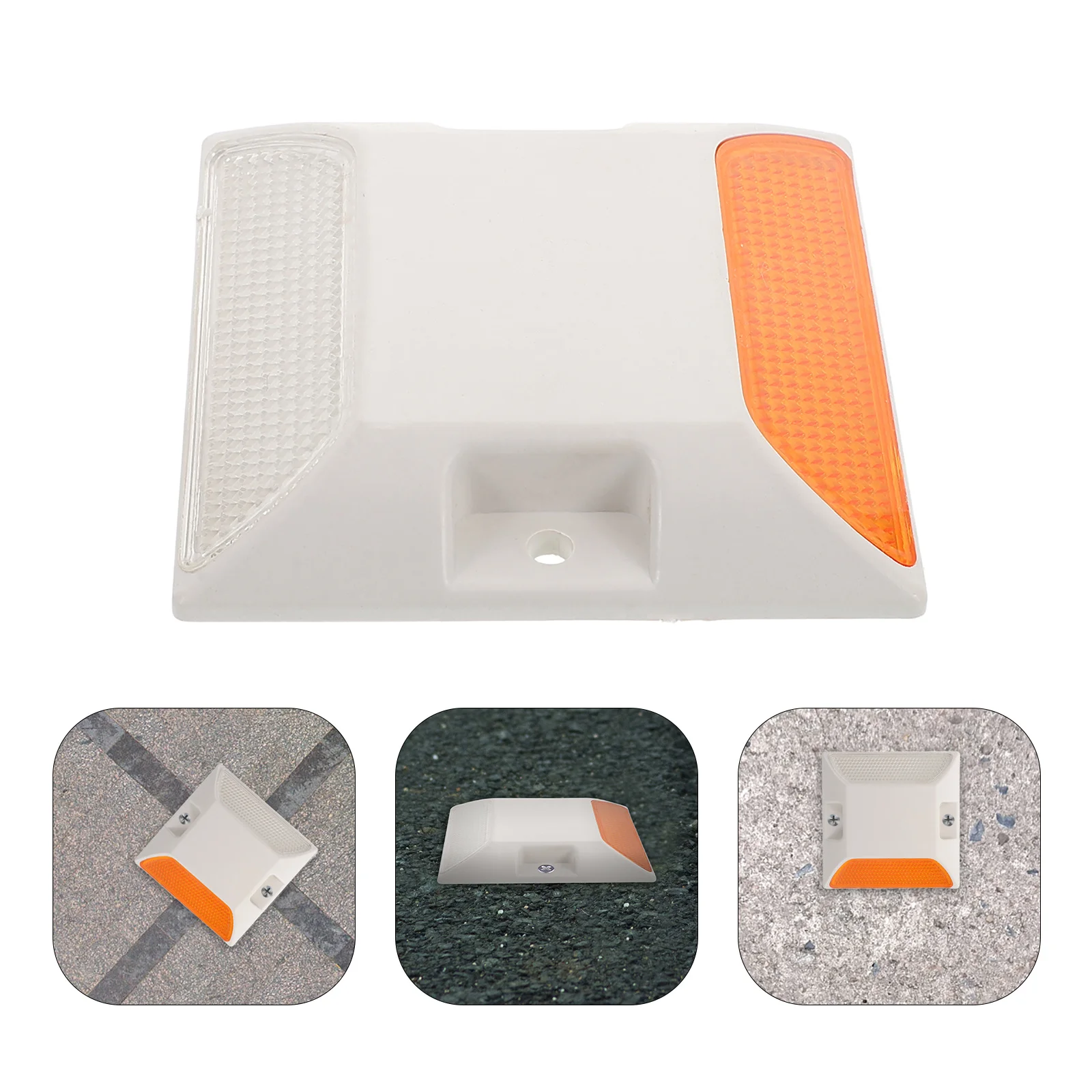 

Double Sided Aluminum Reflective Road Stud Light Durable Plastic Driveway Marker Parking Lot Pavement Marker High Visibility