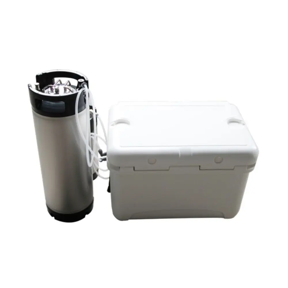 KegLand Double Tap Cooler Jockey/Magic Box - With Aluminium Cold Plate Beer Home Brewing Accessory