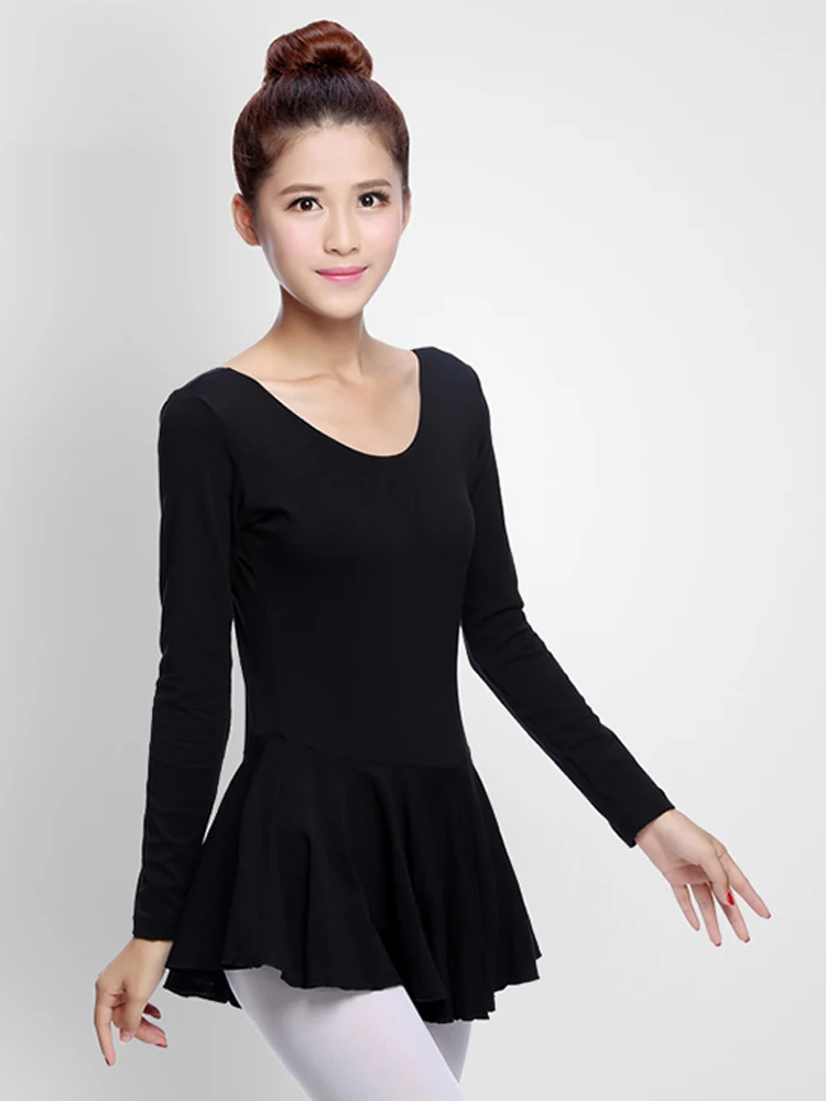 

Long Sleeve Ballet Dancer Leotard for Kids Basic Cotton Dance Gymnastics Dress Grown Man Ballerina Costume Girls Dancing Wear