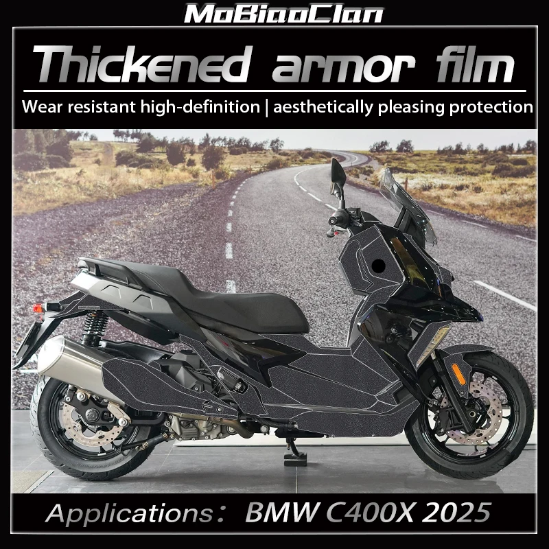

For BMW C400X c400x 2025 Armor Protection Stickers Modification Accessories Motorcycle Thickened