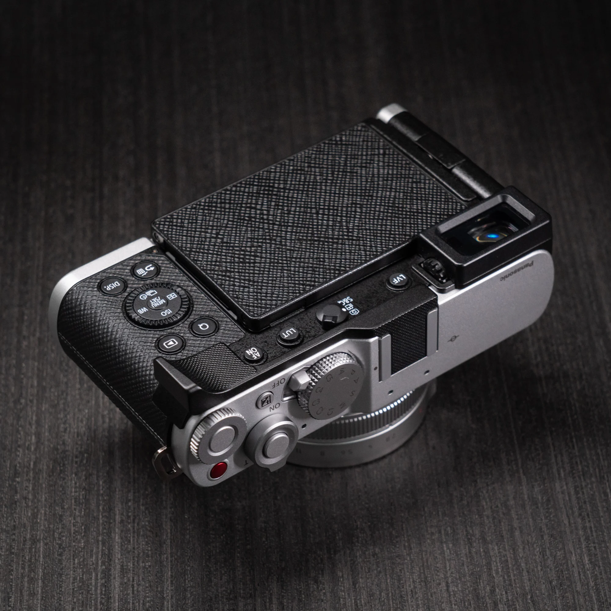 Aluminium-Metall-Handgriff für Panasonic LUMIX L10 Kamera, ergonomisch gestaltet. – Detail 17