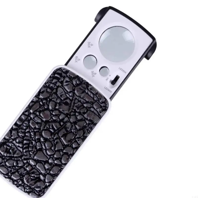 

Набор из 2 увеличительных стекол с легкой карманной лупой для проверки драгоценных камней, профессиональная лупа для ювелиров из