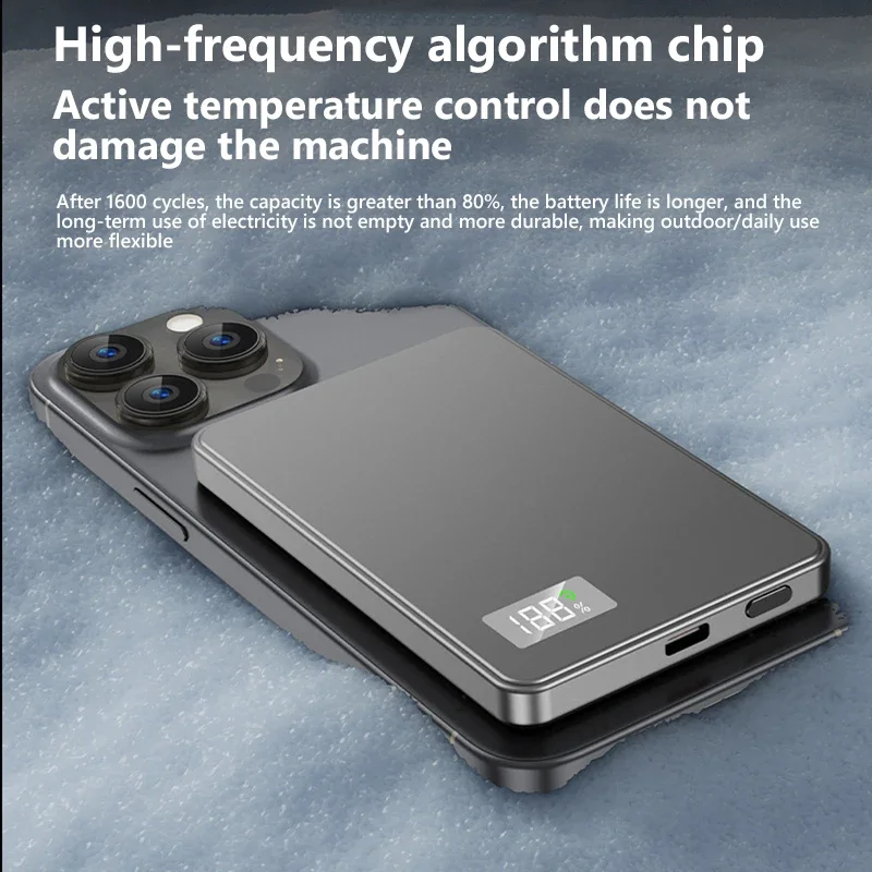 Xiaomi 50000mAh المحمولة المغناطيسي اللاسلكي قوة البنك PD22.5W شحن سريع بطارية خارجية ل Magsafe آيفون سامسونج جديد #4