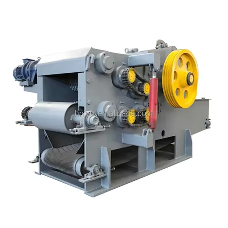 2026 CE High Capacity Low Energy Wood Log Bamboo Stalk Grinding Crusher Drum Wood Chipper Machine
