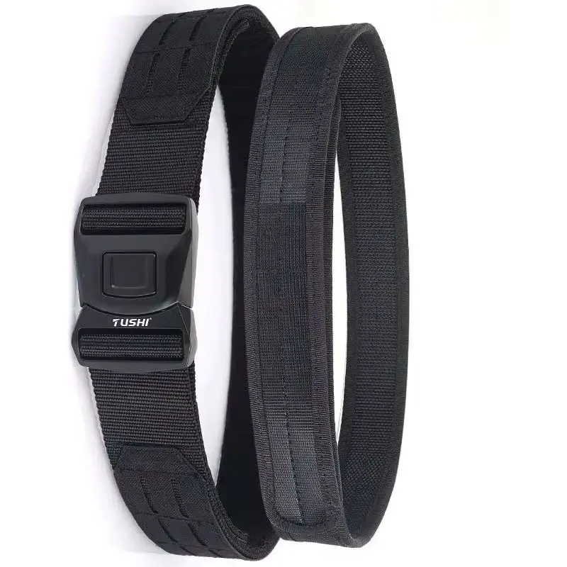 

Тактический ремень 2 в 1, быстросъемная металлическая пряжка MOLLE, 2-дюймовый ремень, мужские ремни для страйкбола, камуфляжный пейнтбол