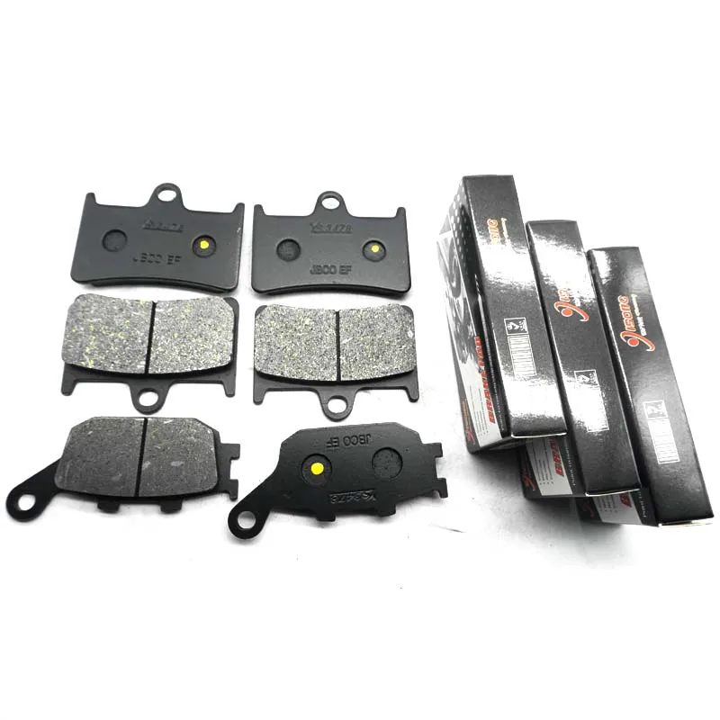 Motorcycle Front Rear Brake Disc Pads kits Set For YAMAHA FZ6 Fazer-S2 ABS 2007 2008 2009 FZ6SHG YZF-R6 2003-2016 YZFR6 YZF-R