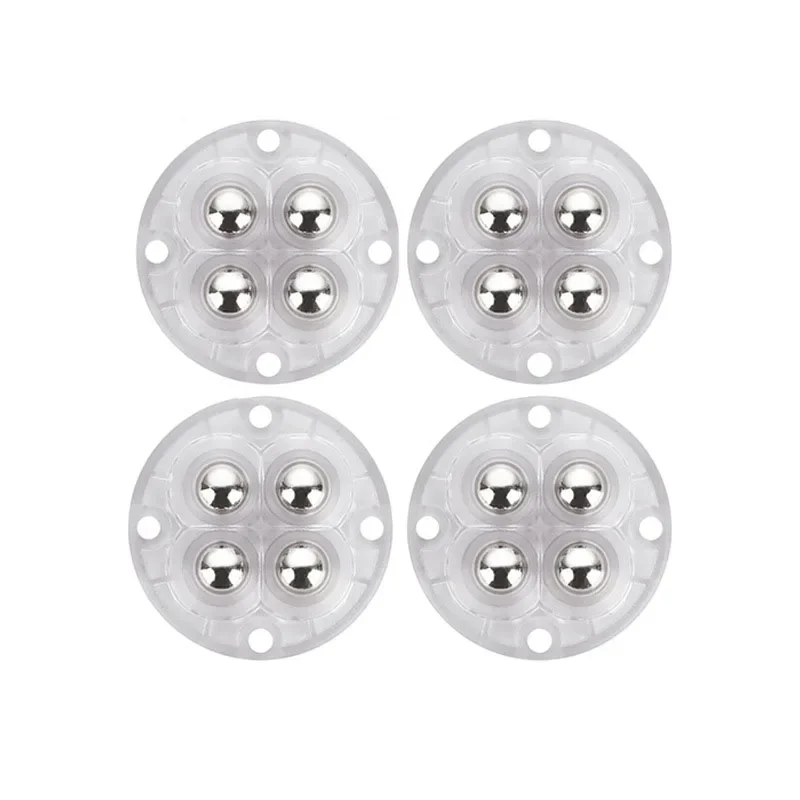 Self Adhesive Caster Wheels 360° Rotation Mini Universal Wheels, Sticky Ball Casters for Storage Box Cabinet Trash Can Moving