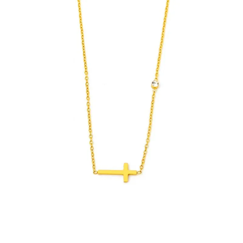 Simple Single Chain Bracelet for Women Fancy Cross Charm with Shiny CZ Fashion Versatile Female Hand Jewelry Wholesale image 5