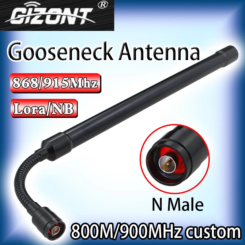 NB iot ONMI outdoor high-gain waterproof GSM900-1800mhz /800-840-868-900-915/ 902-928M bendable FRP Goosenneck antenna N male